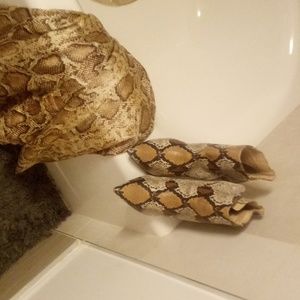 Saks fifth avenue shoes size 10 snakeskin booties.